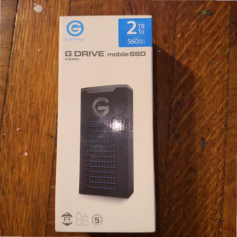 G-Technology 2TB G-DRIVE mobile SSD External - USB-C (USB 3.1), Up to 560 MB/s