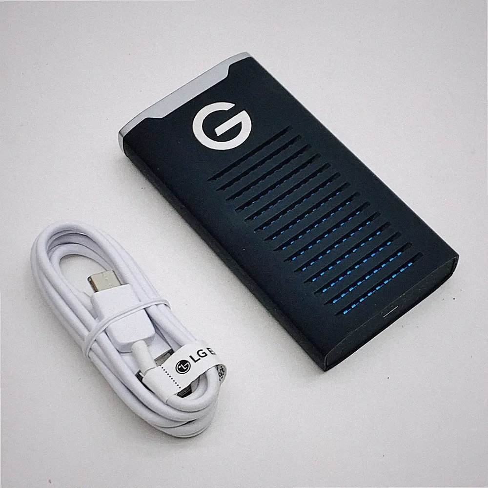 G-Technology G-Drive 2TB USB-C 3.1 Gen2 Portable Rugged External SSD 0G06054