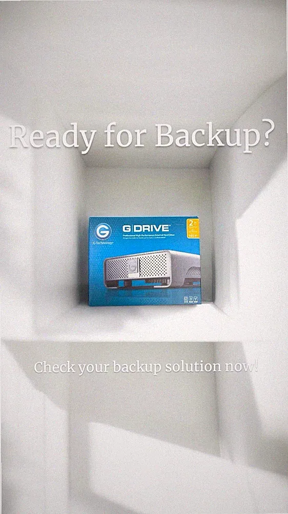 G-Technology G-DRIVE Professional External Hard Drive 2TB Gen5, USB 3.0 0G02529)